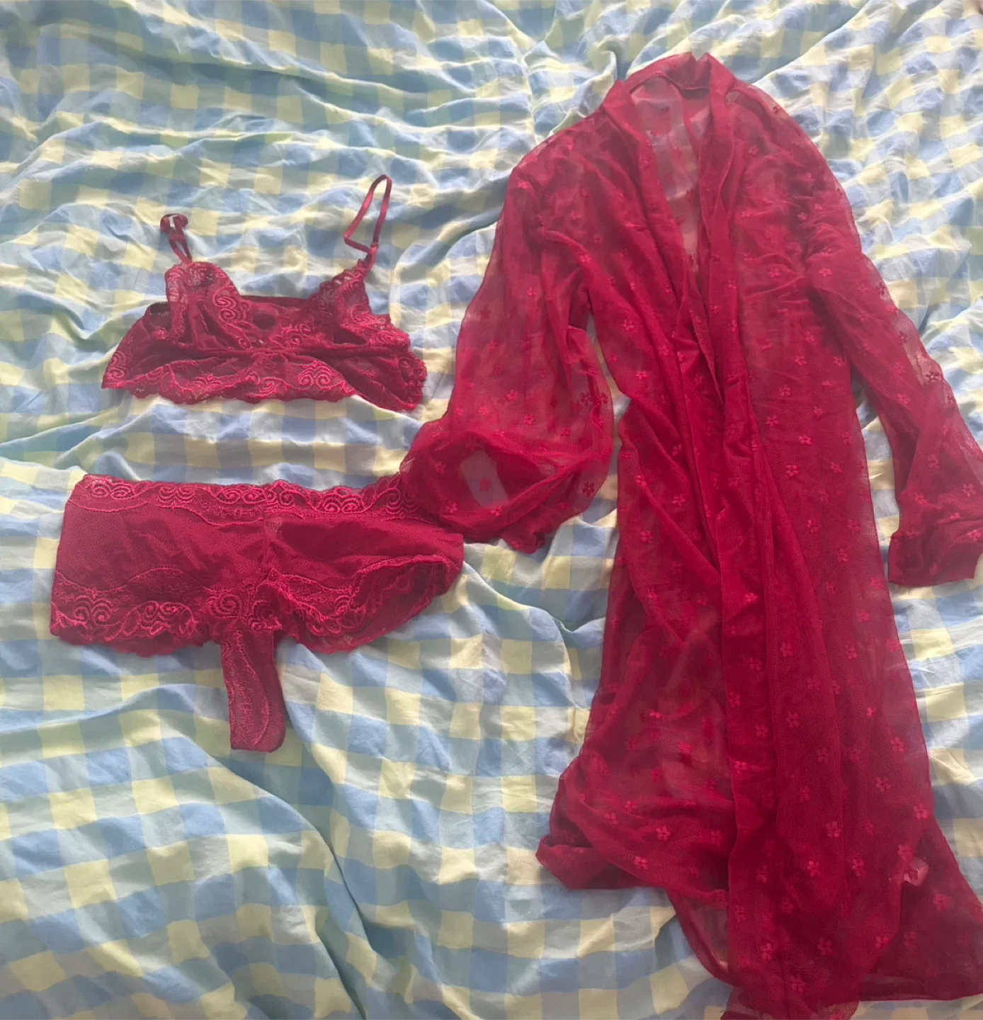3 piece lingerie set (New) (Small) thumbnail