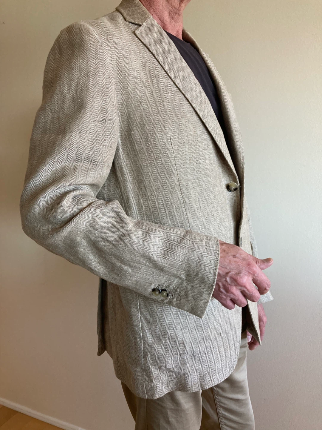 Massing Dutte linen spots jacket