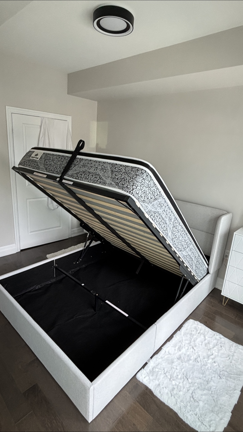 Upholstered Storage Bed Frame - Queen Size - photo 3