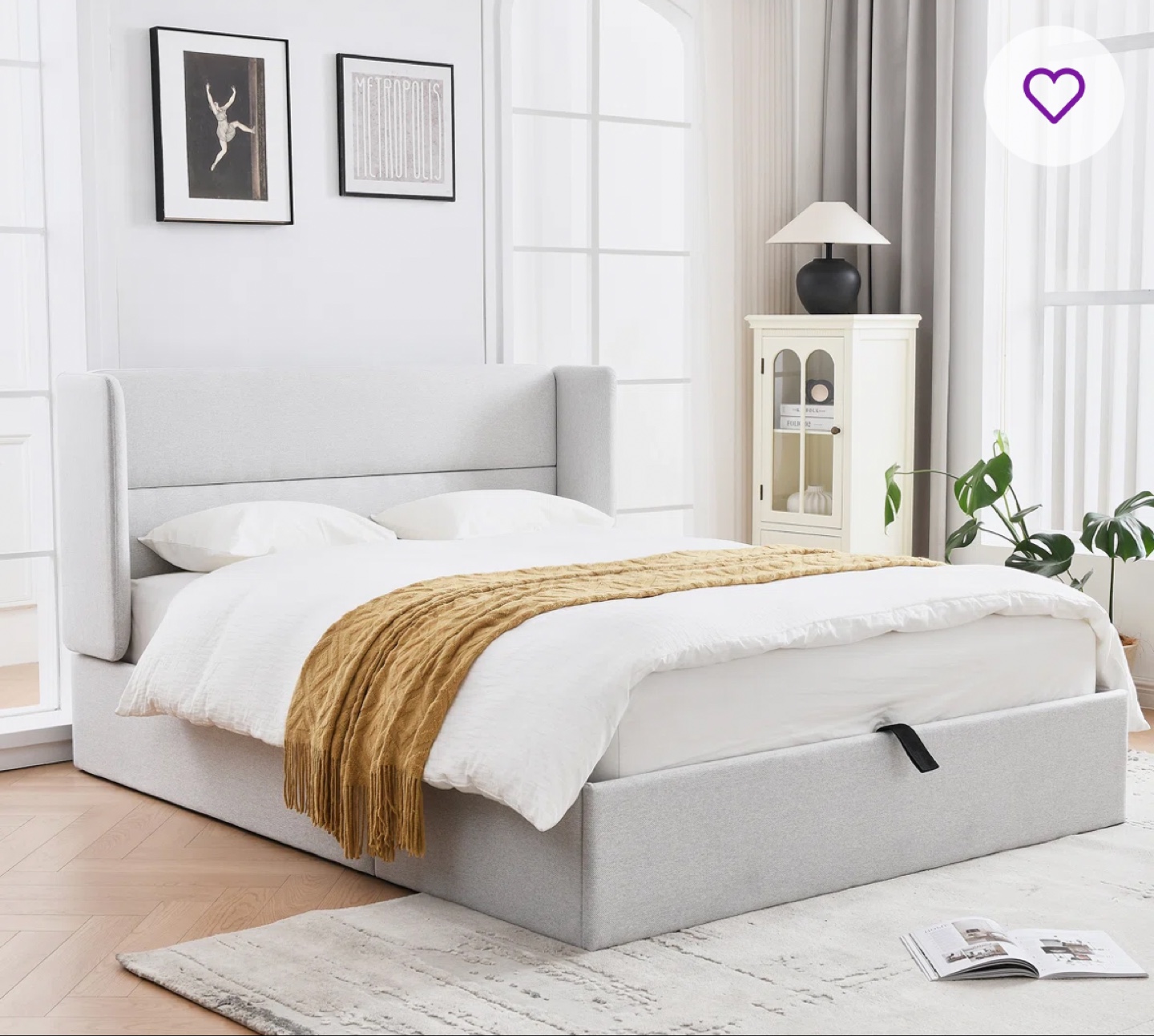 Upholstered Storage Bed Frame - Queen Size - photo 5