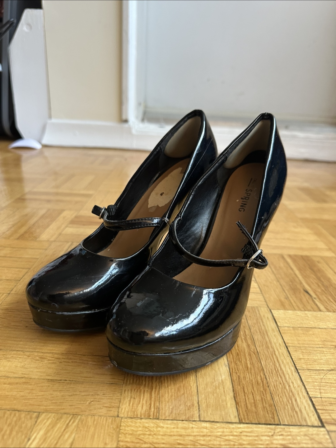 Call It Spring Black Heels - Size 7