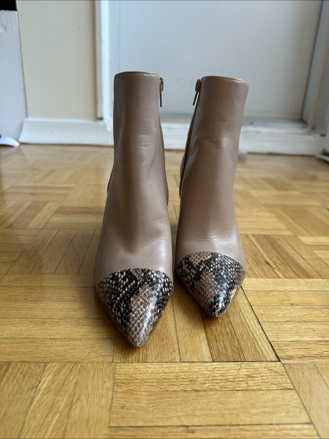 Nine West Snakeskin Ankle Boots, Size 6.5 - photo 2