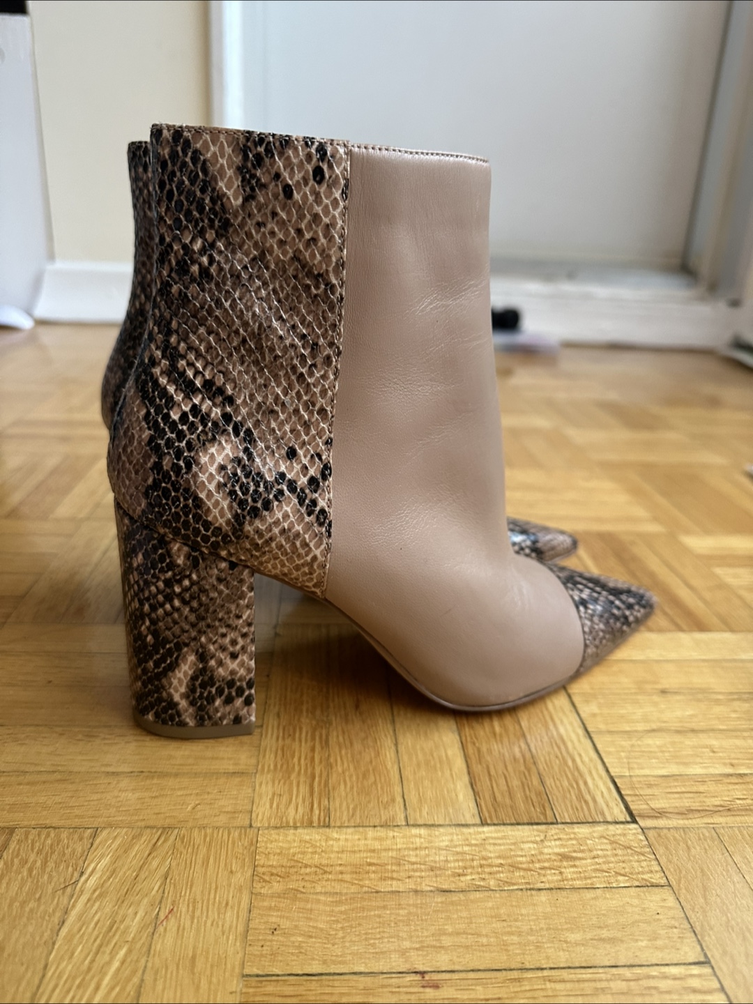 Nine West Snakeskin Ankle Boots, Size 6.5 - photo 4