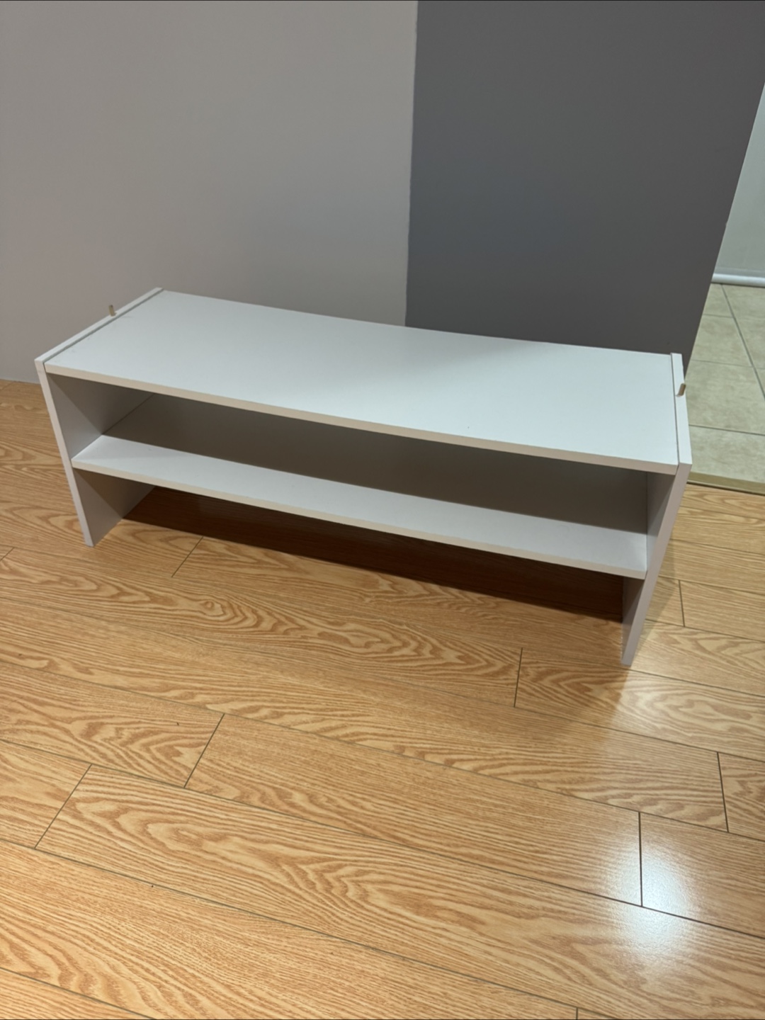 White Shoe Rack / Storage Bench 🥕
