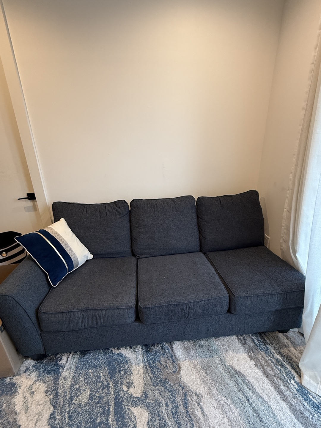 Dark blue Three-Seater Sofa