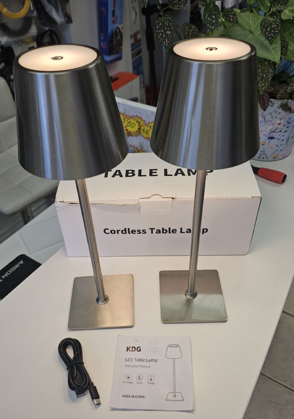Cordless Table Lamps - Set of 2 - photo 2
