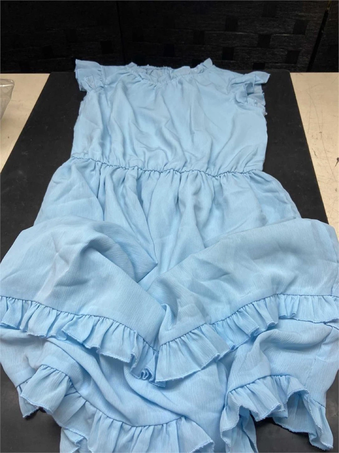 Girls' Ruffle Dress - Size 14 - Blue - photo 2