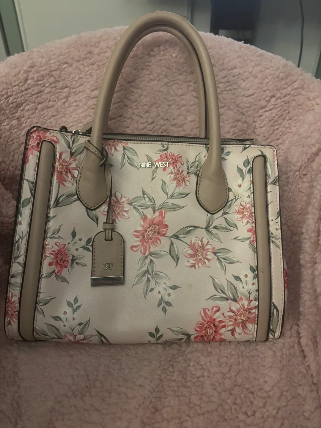Nine West Floral Satchel thumbnail