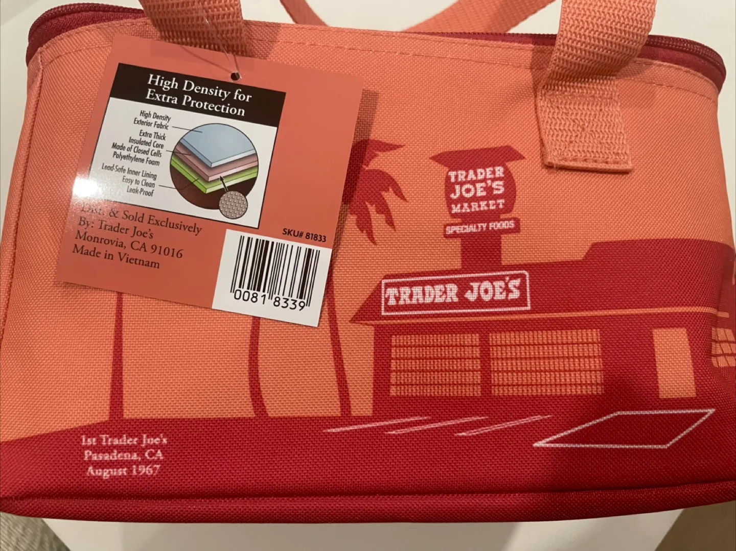 Limited Edition! Trader Joe’s Insulated Bag Set: Peach & Blue image indicator(7)