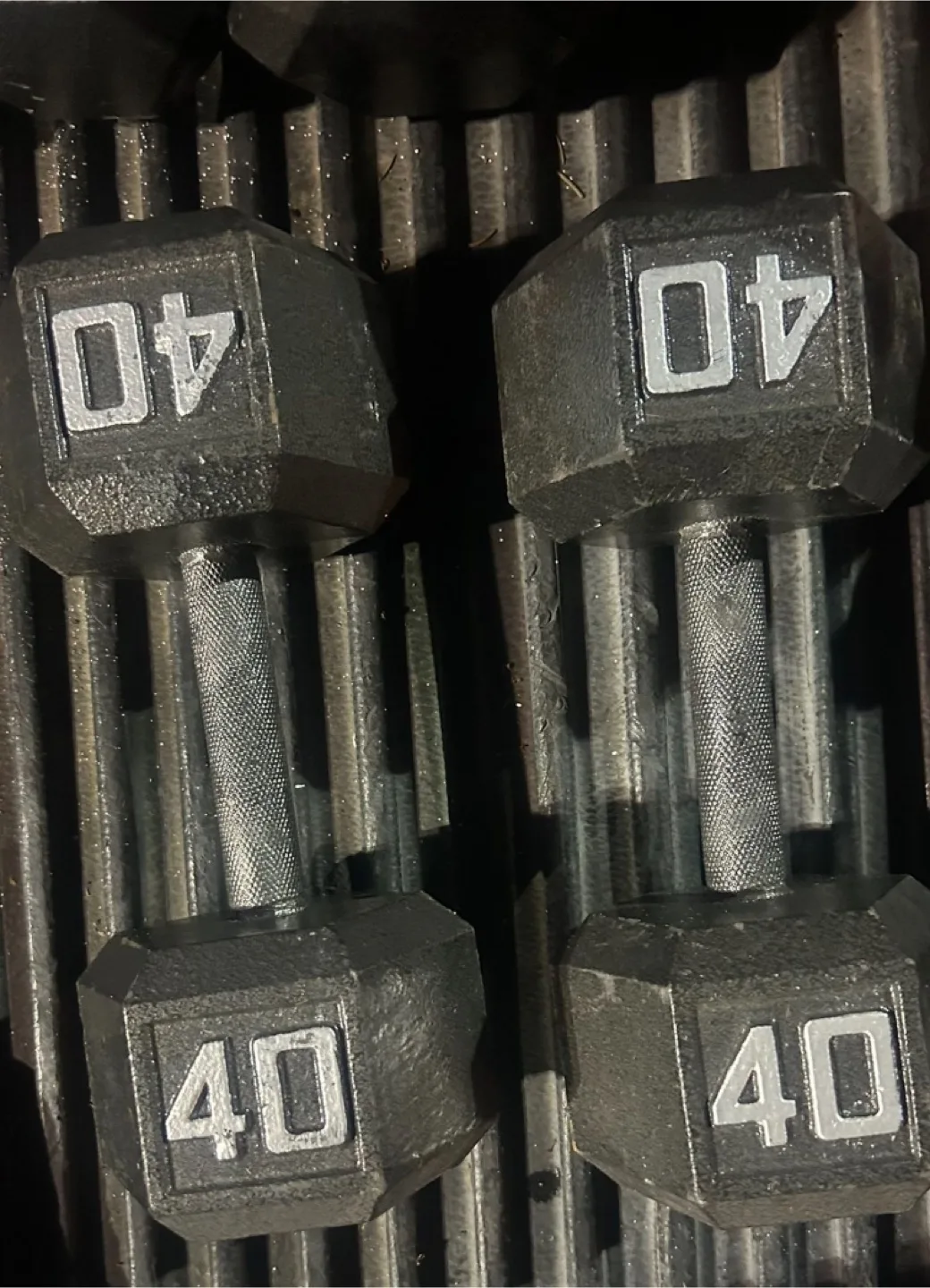Set of Two 40 lb Dumbbells