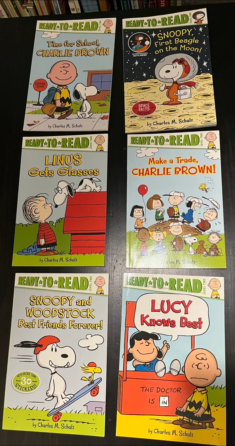 6 Snoopy Peanuts Ready-to-Read Books thumbnail