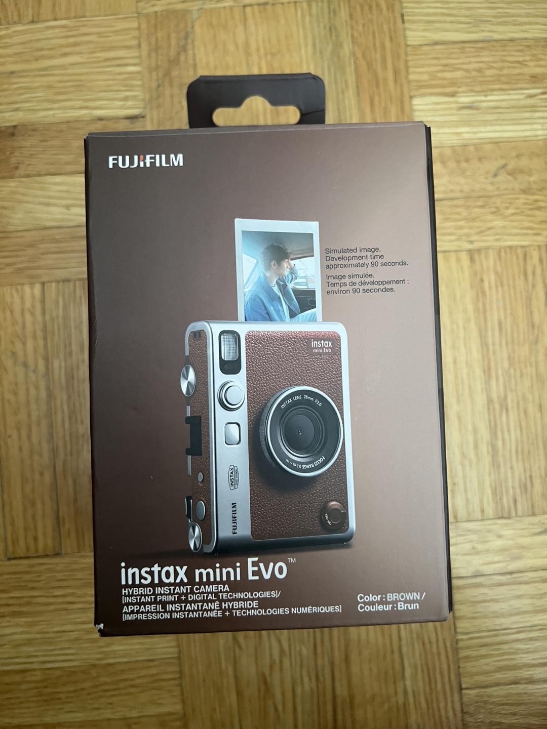 Fujifilm Instax Mini Evo Instant Camera - Brown