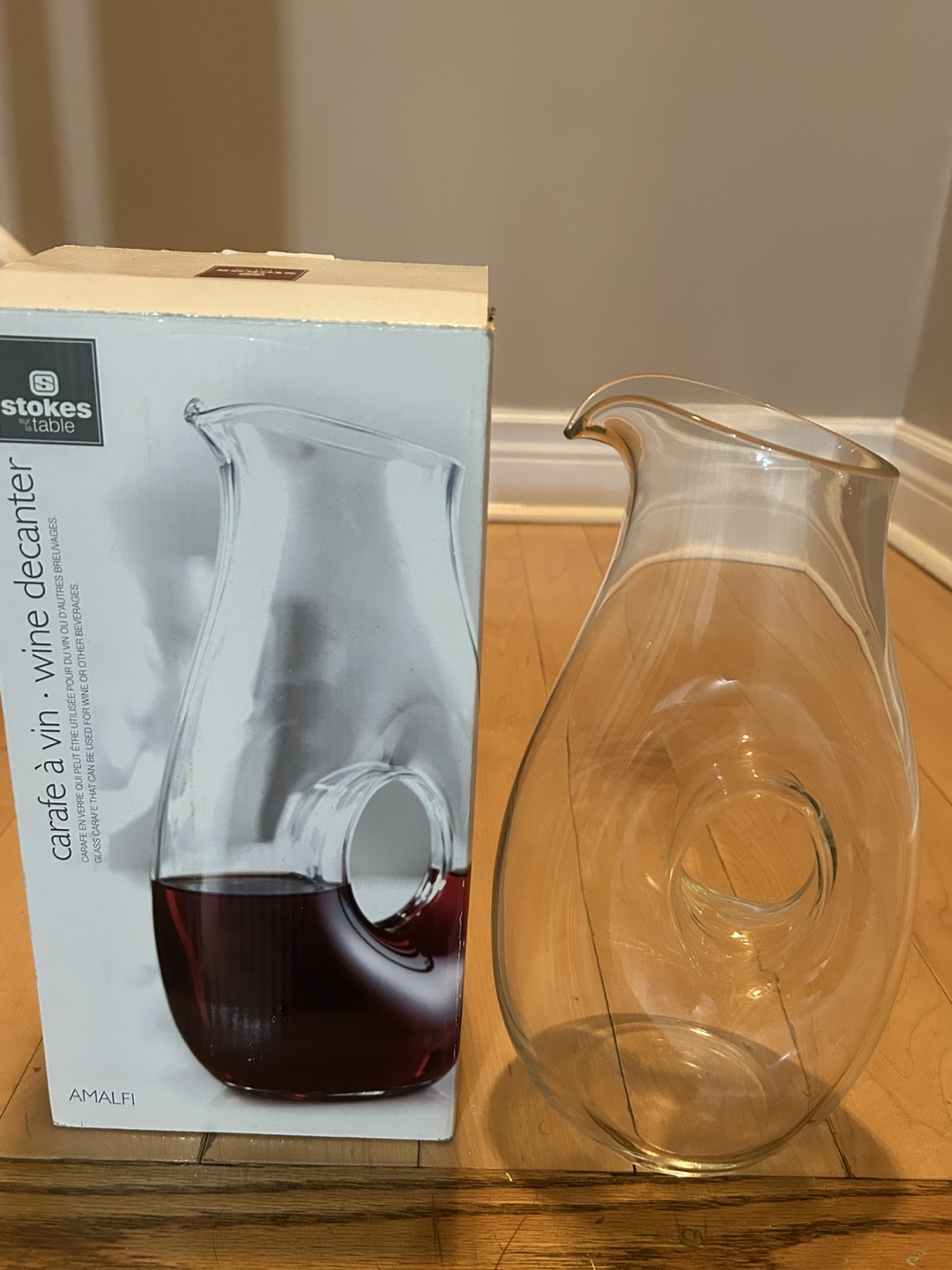 Stokes Table Amalfi Wine Decanter - New in Box!