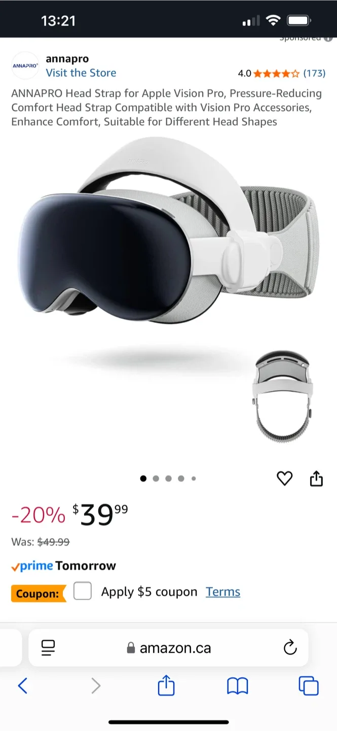 ANNAPRO Head Strap for Apple Vision Pro thumbnail