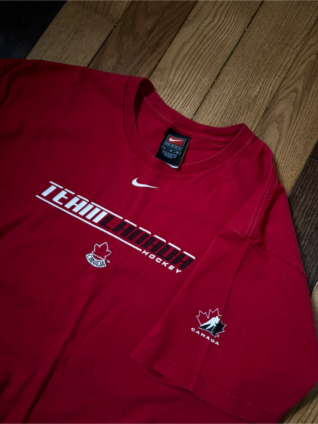 Vintage Nike Team Canada Hockey tee L y2k 90s leafs jays raptors - photo 3