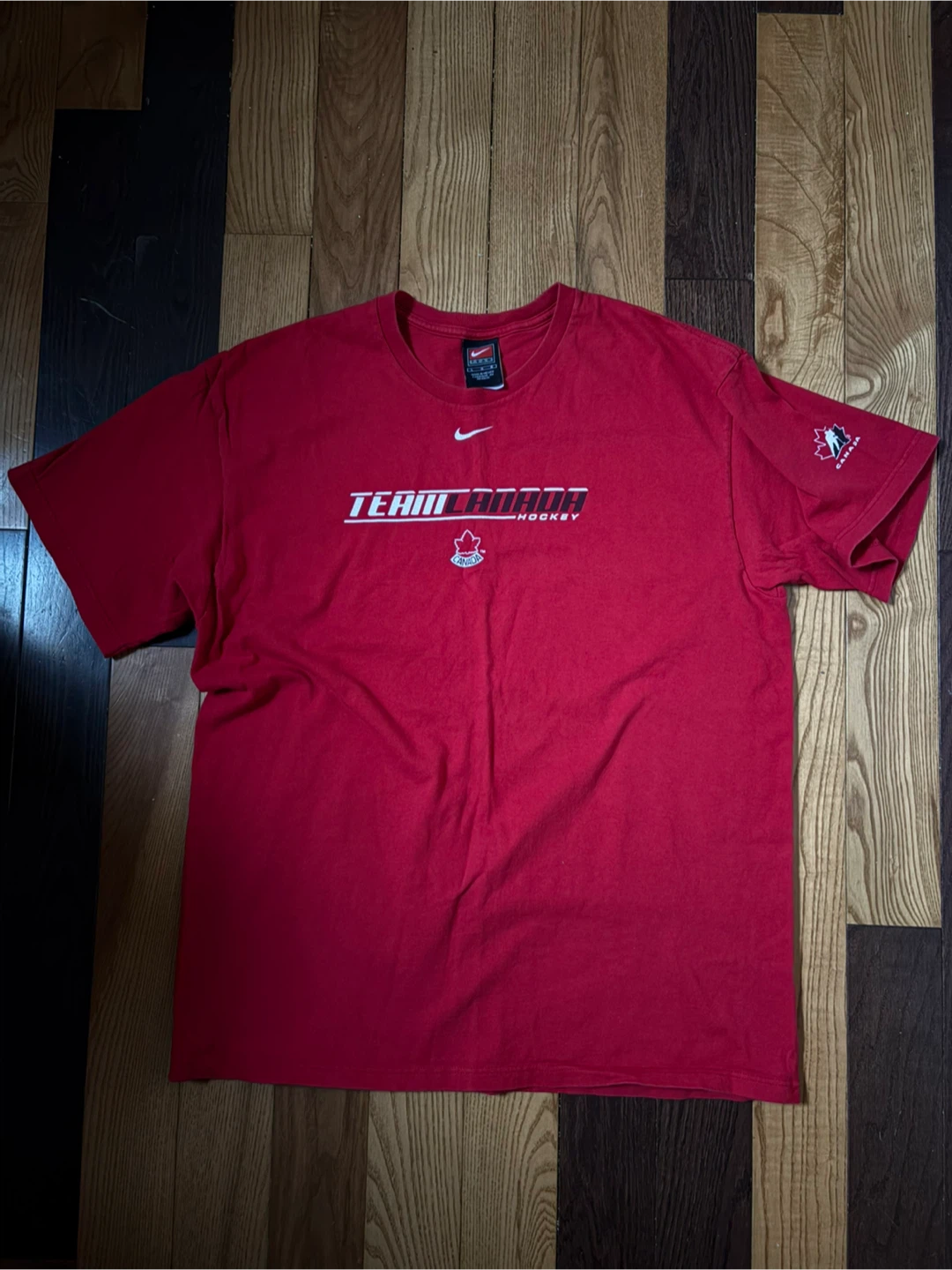 Vintage Nike Team Canada Hockey tee L y2k 90s leafs jays raptors - photo 2
