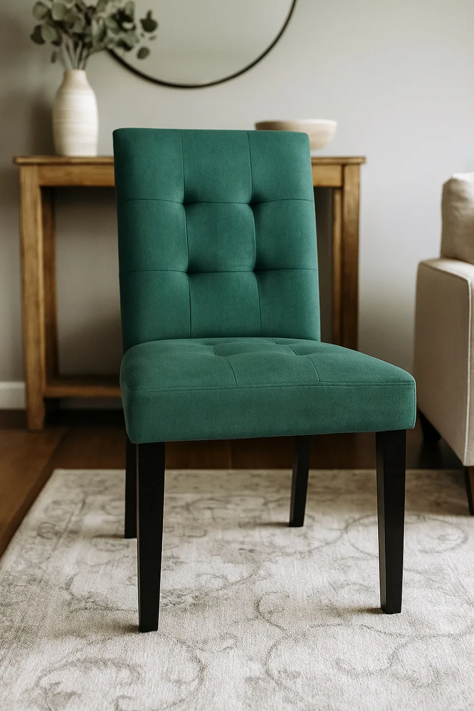 Green Upholstered Dining Chairs image indicator(2)