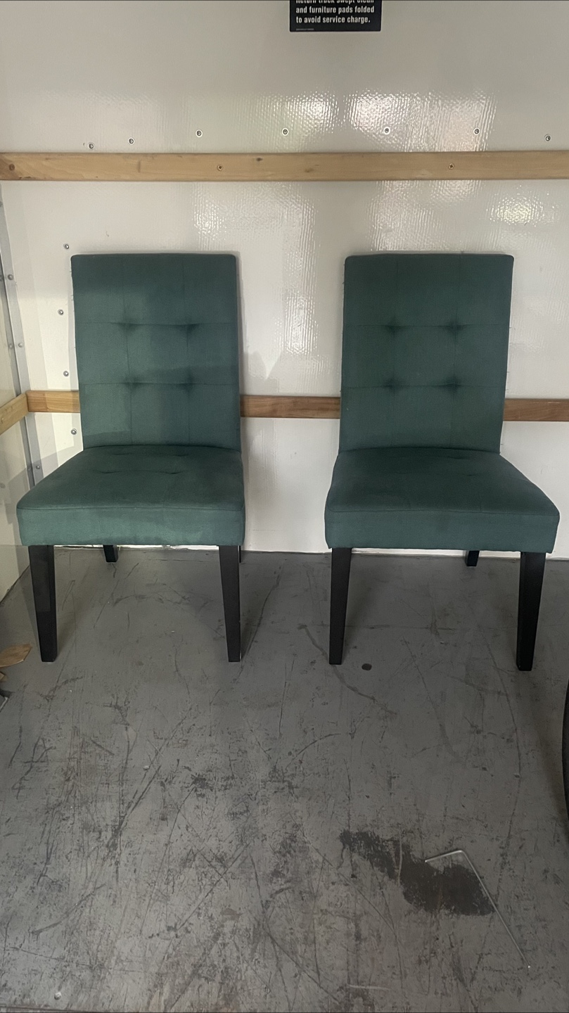 Green Upholstered Dining Chairs - photo 4