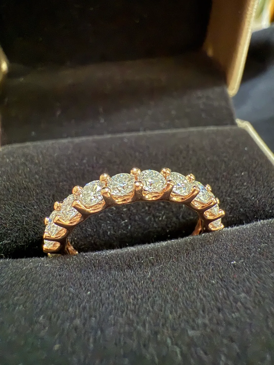 Moissanite 14K real gold ring brand new. image indicator(6)