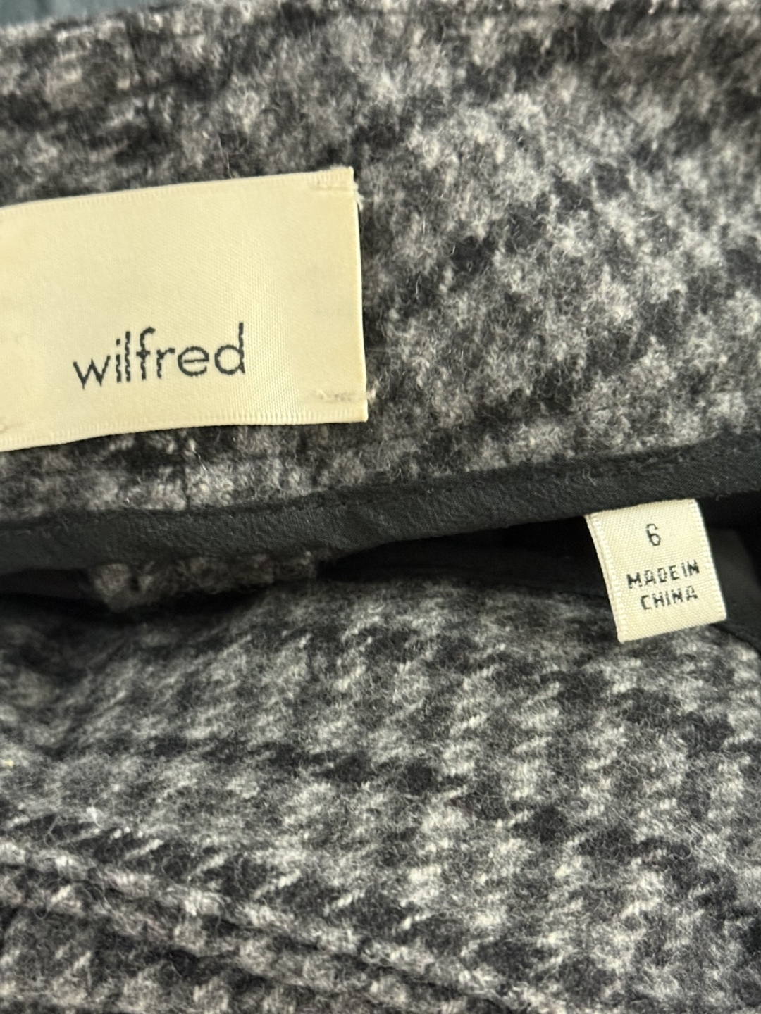 Wilfred Houndstooth Wool Blend Pants - Size 6 - photo 3