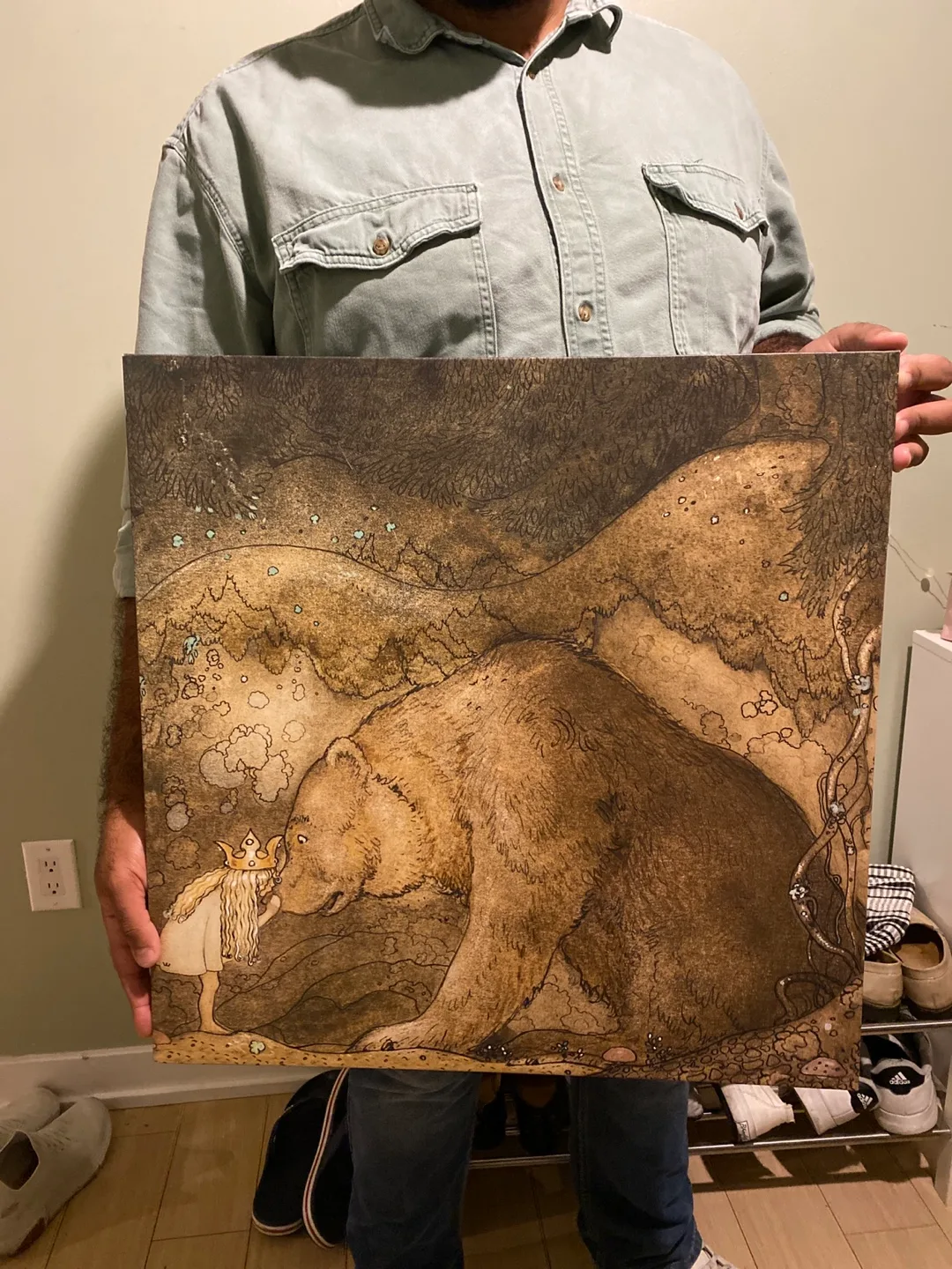 Bear and Princess Art Print thumbnail