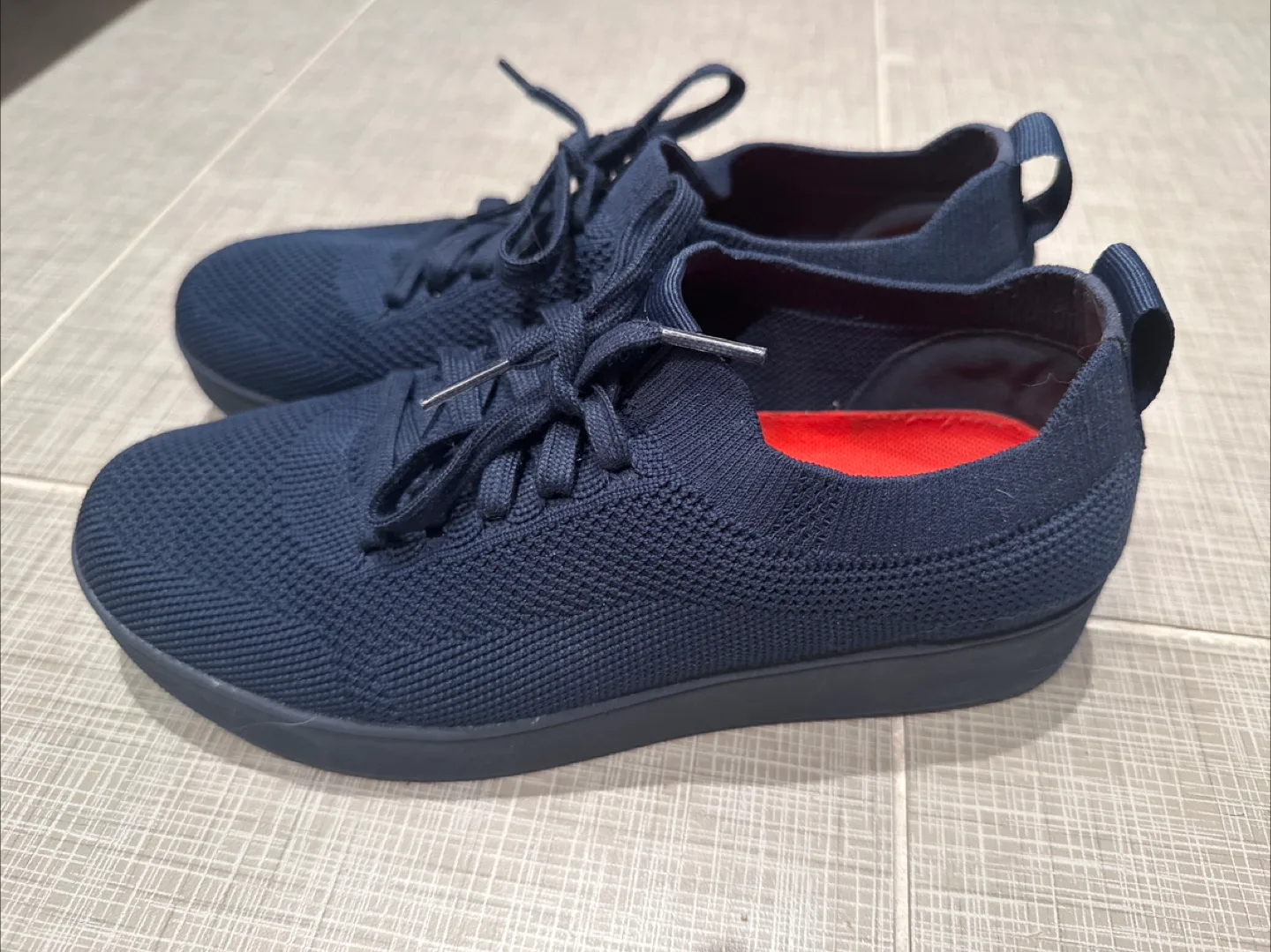 FitFlop Knit Sneakers, Navy Blue thumbnail