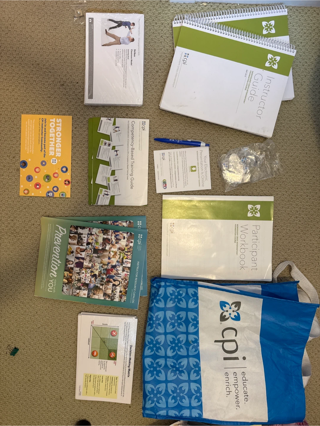CPI Nonviolent Crisis Intervention Training Materials