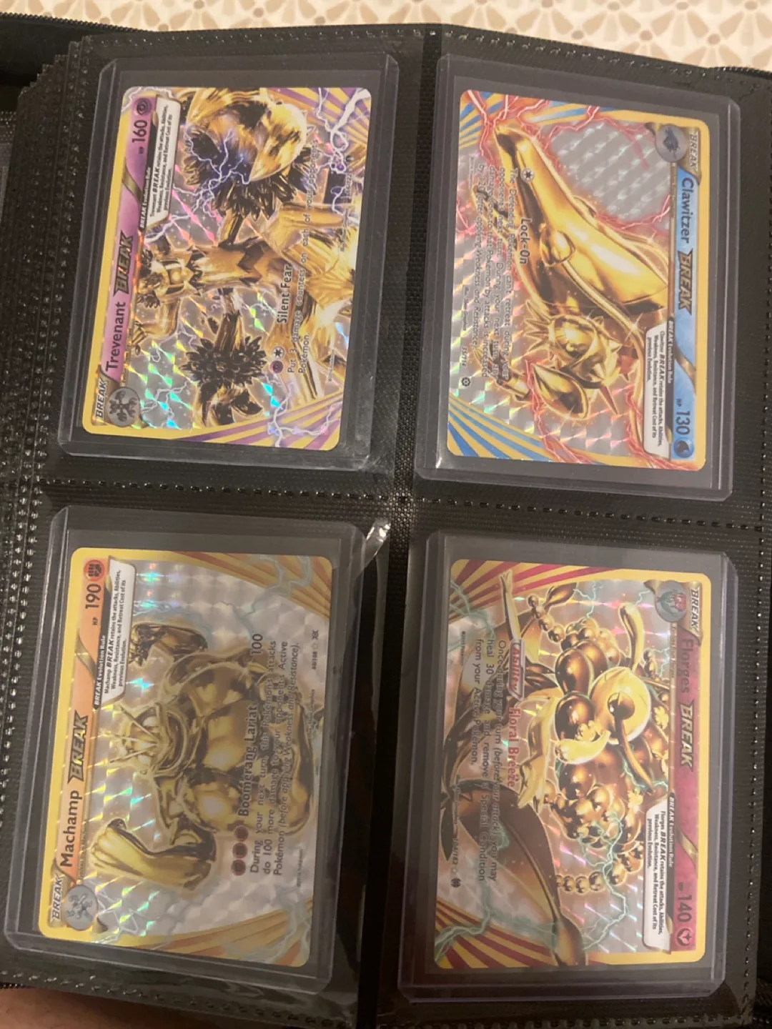 Pokémon BREAK Cards - Trevenant, Clawitzer, Machamp, Florges thumbnail
