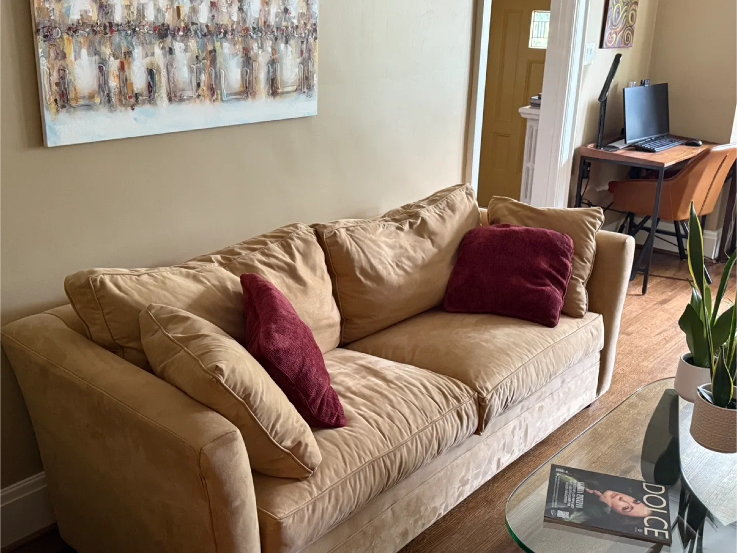 Microsuede Franklin Freestyle Couch thumbnail
