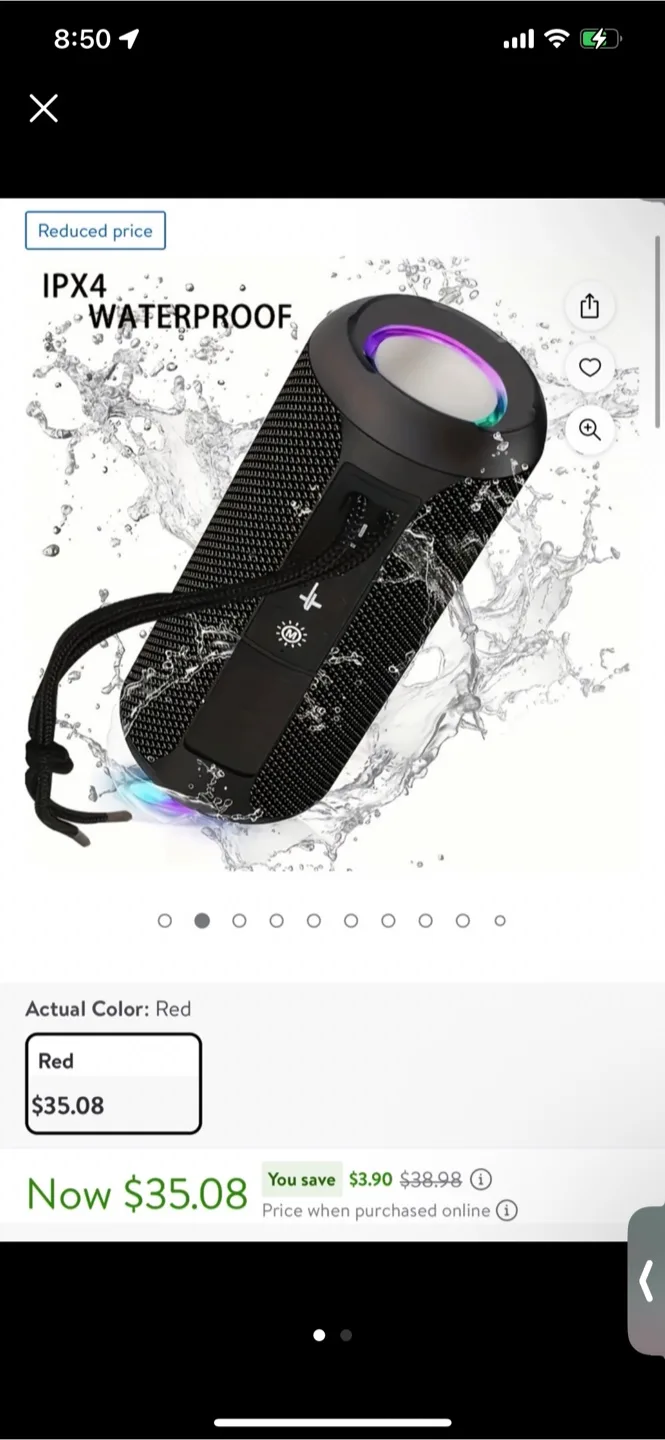 Waterproof Bluetooth Speaker -NEW thumbnail