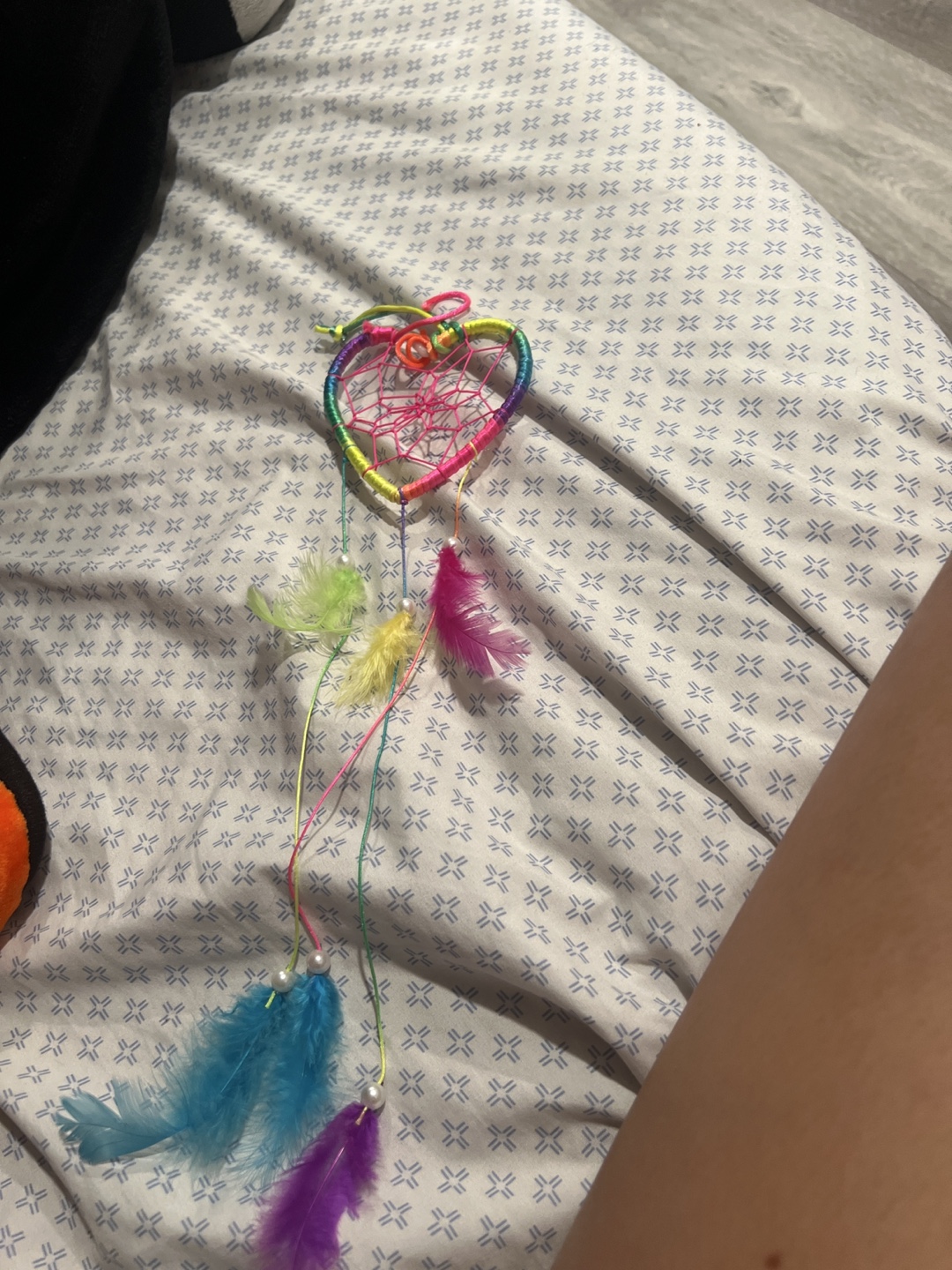 Heart-shaped Dream Catcher with Feathers