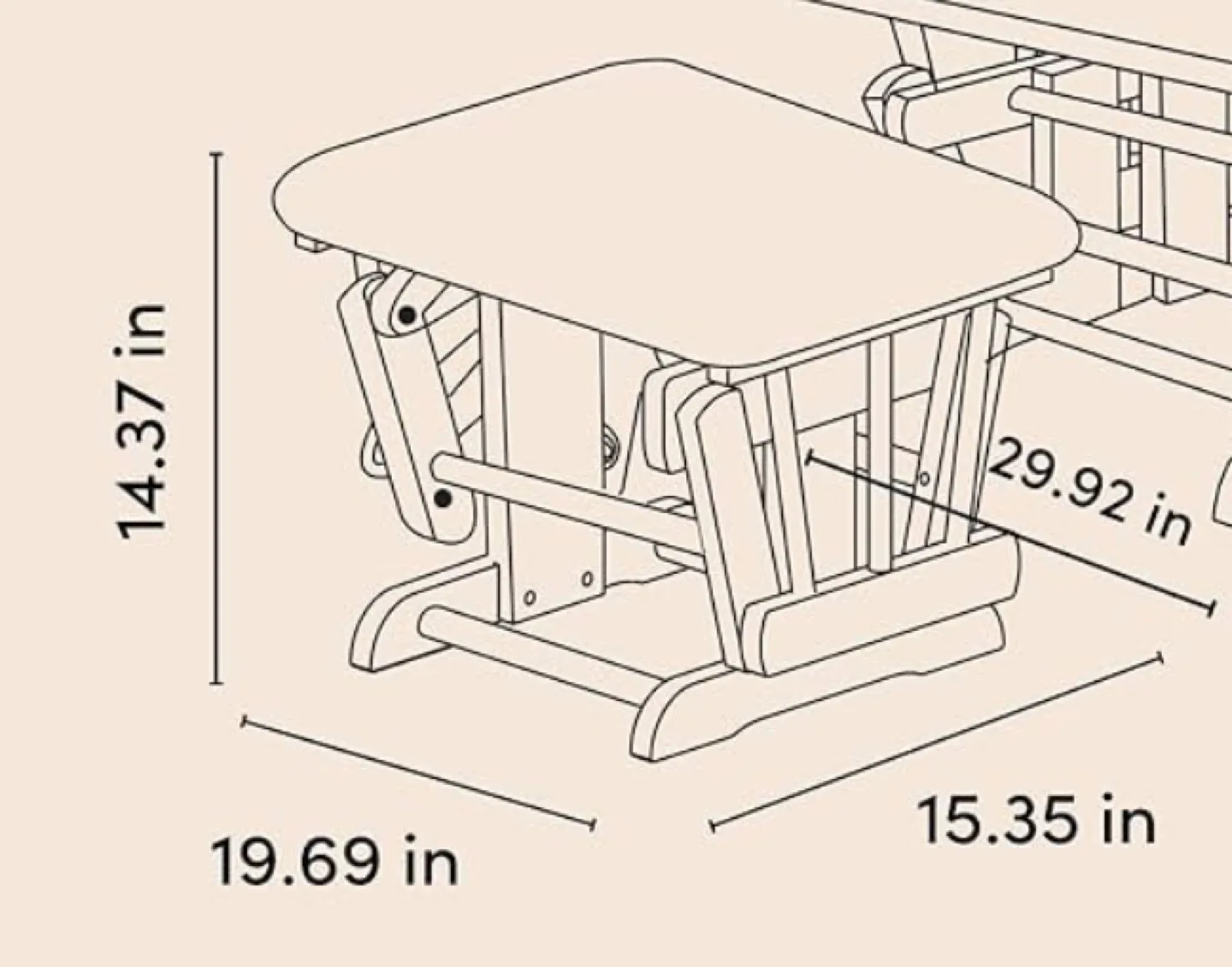 Glider Rocking Ottoman/Leg Rest image indicator(2)