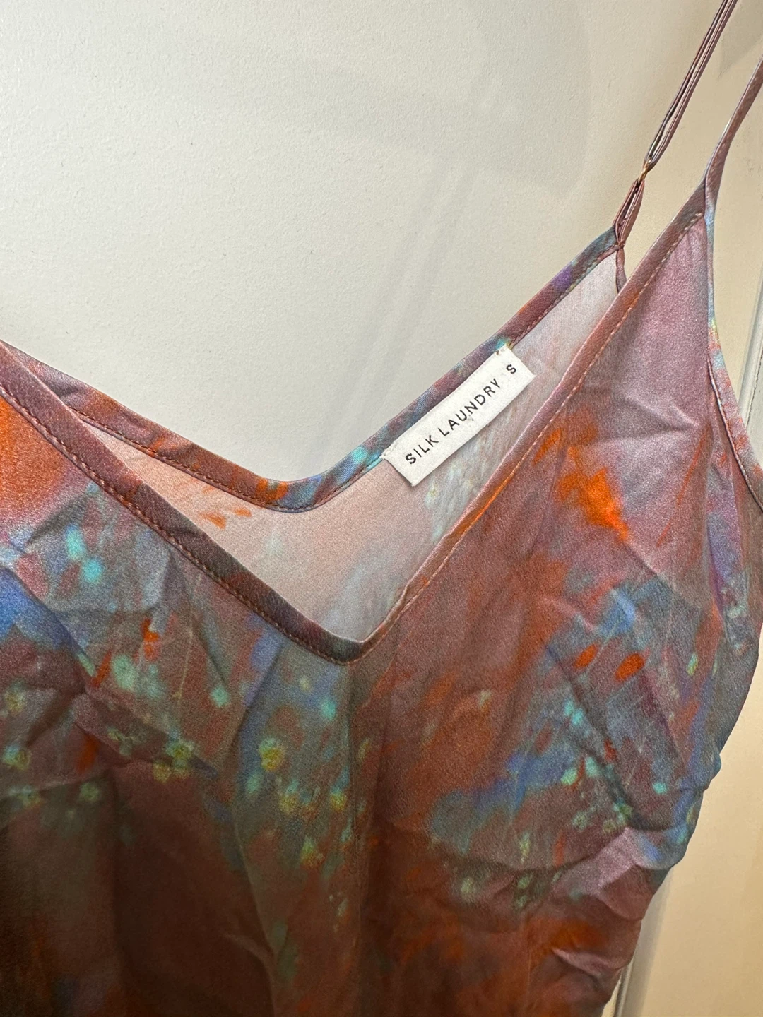 100% silk Silk Laundry 90s Slip Dress - Size Small - photo 3