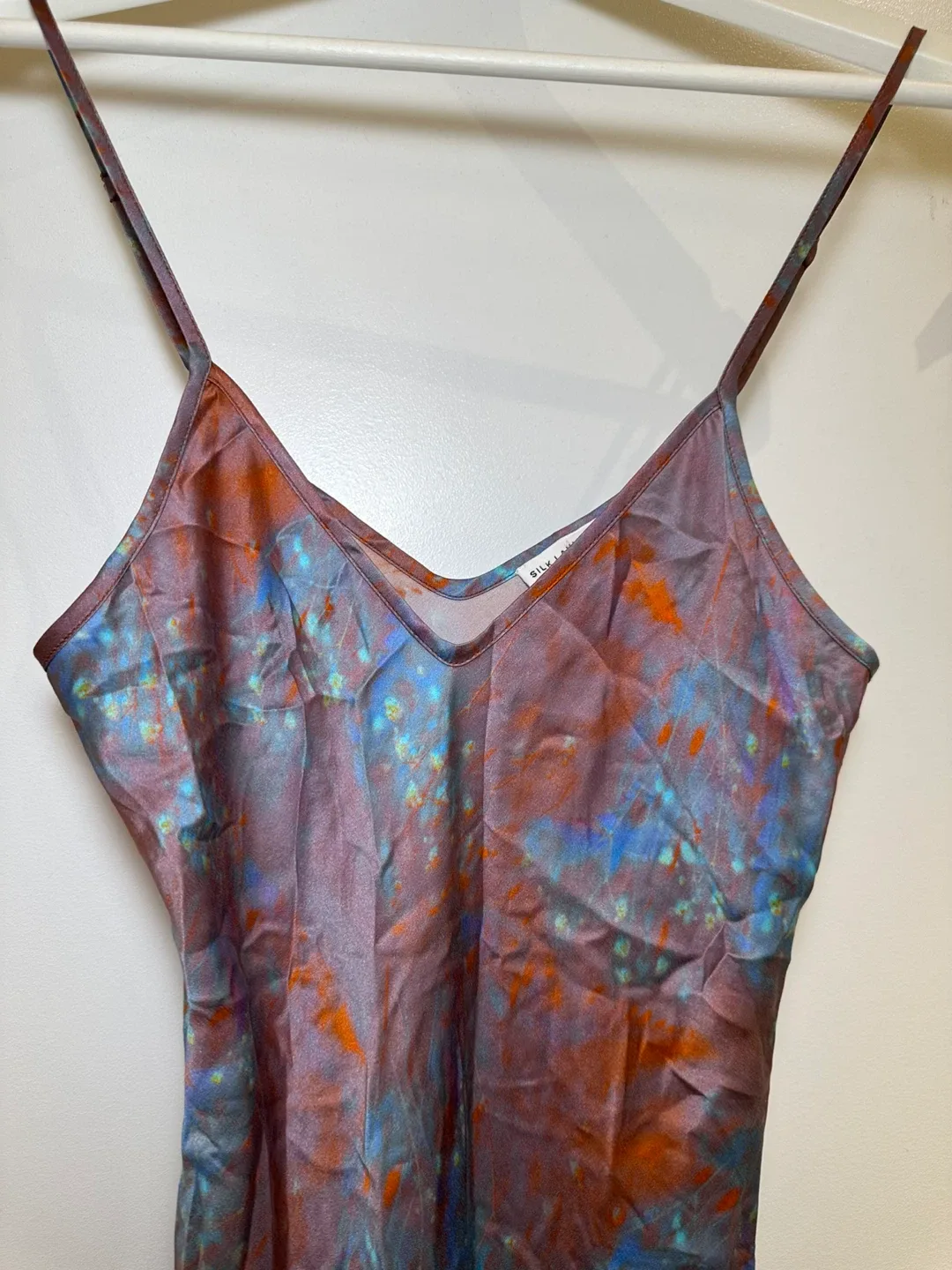 100% silk Silk Laundry 90s Slip Dress - Size Small image indicator(2)
