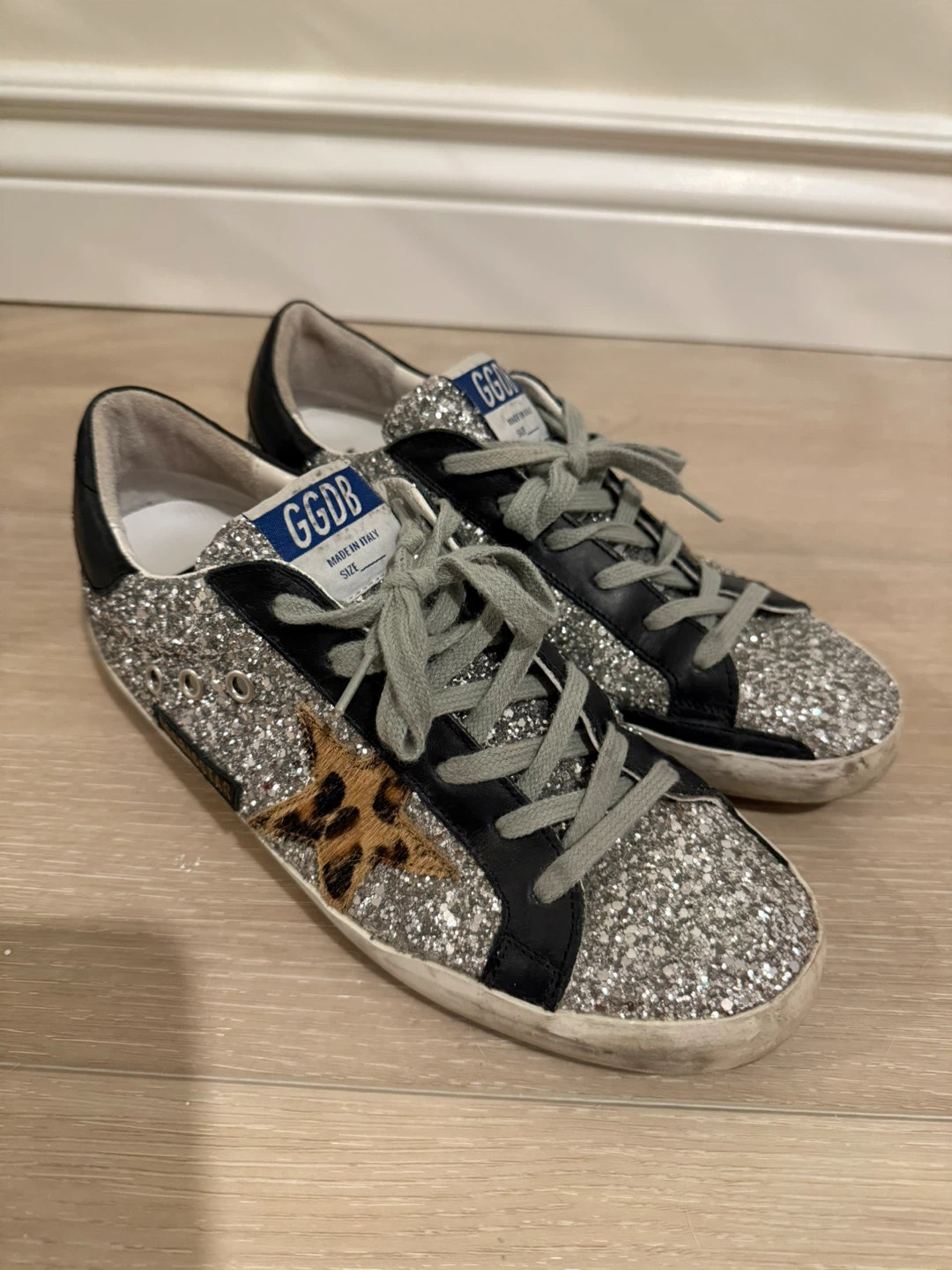 Golden Goose Superstar woman Glitter sneakers, Size 38