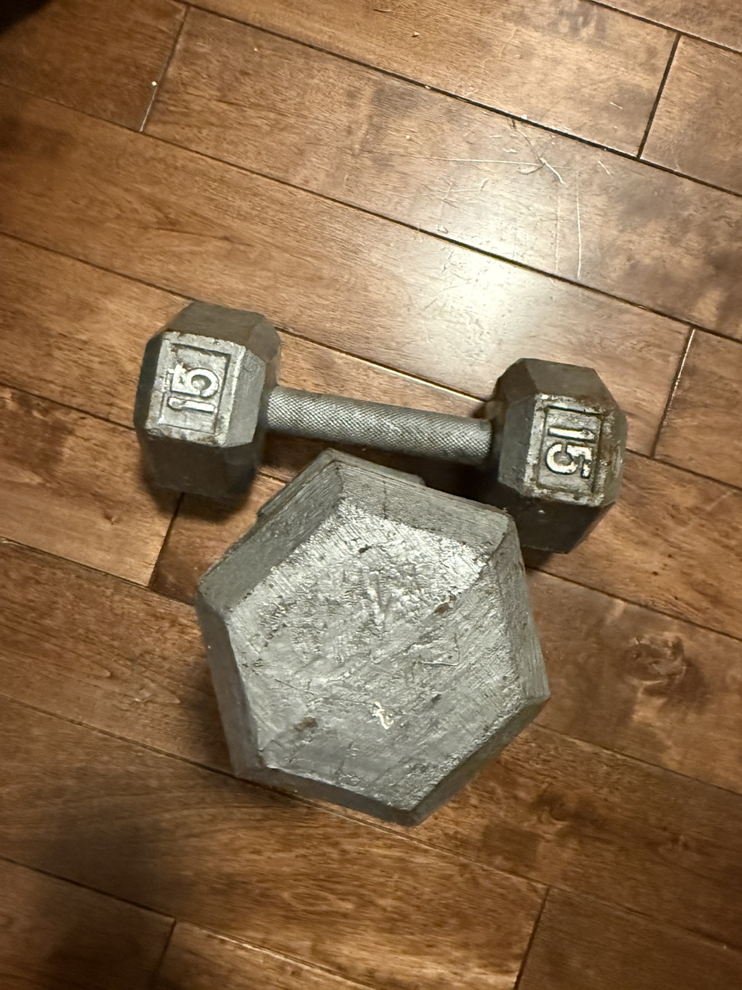 Pair of 15 lb Dumbbells - photo 3
