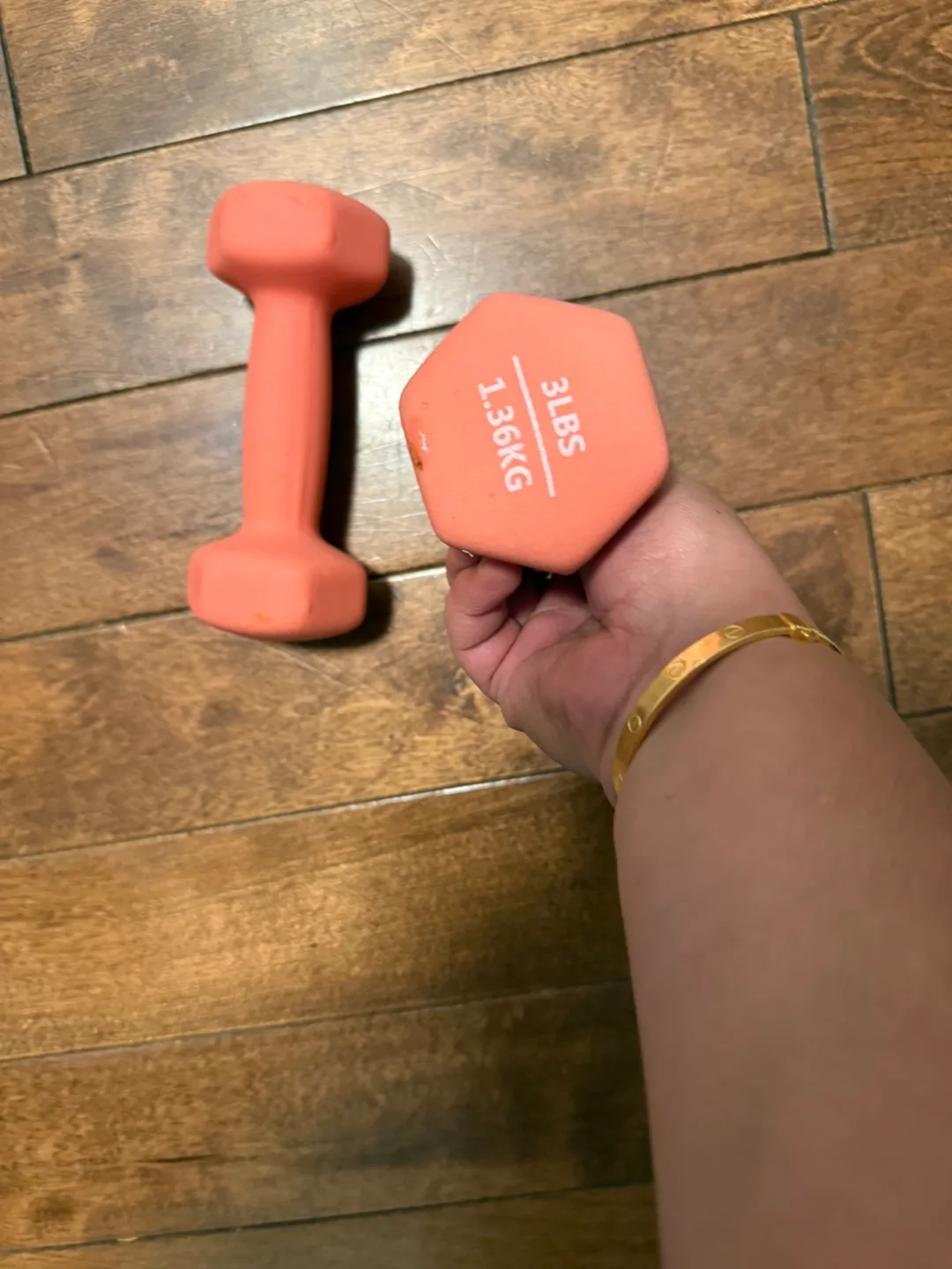 Pair of 3lbs Dumbbells - Pink image indicator(2)