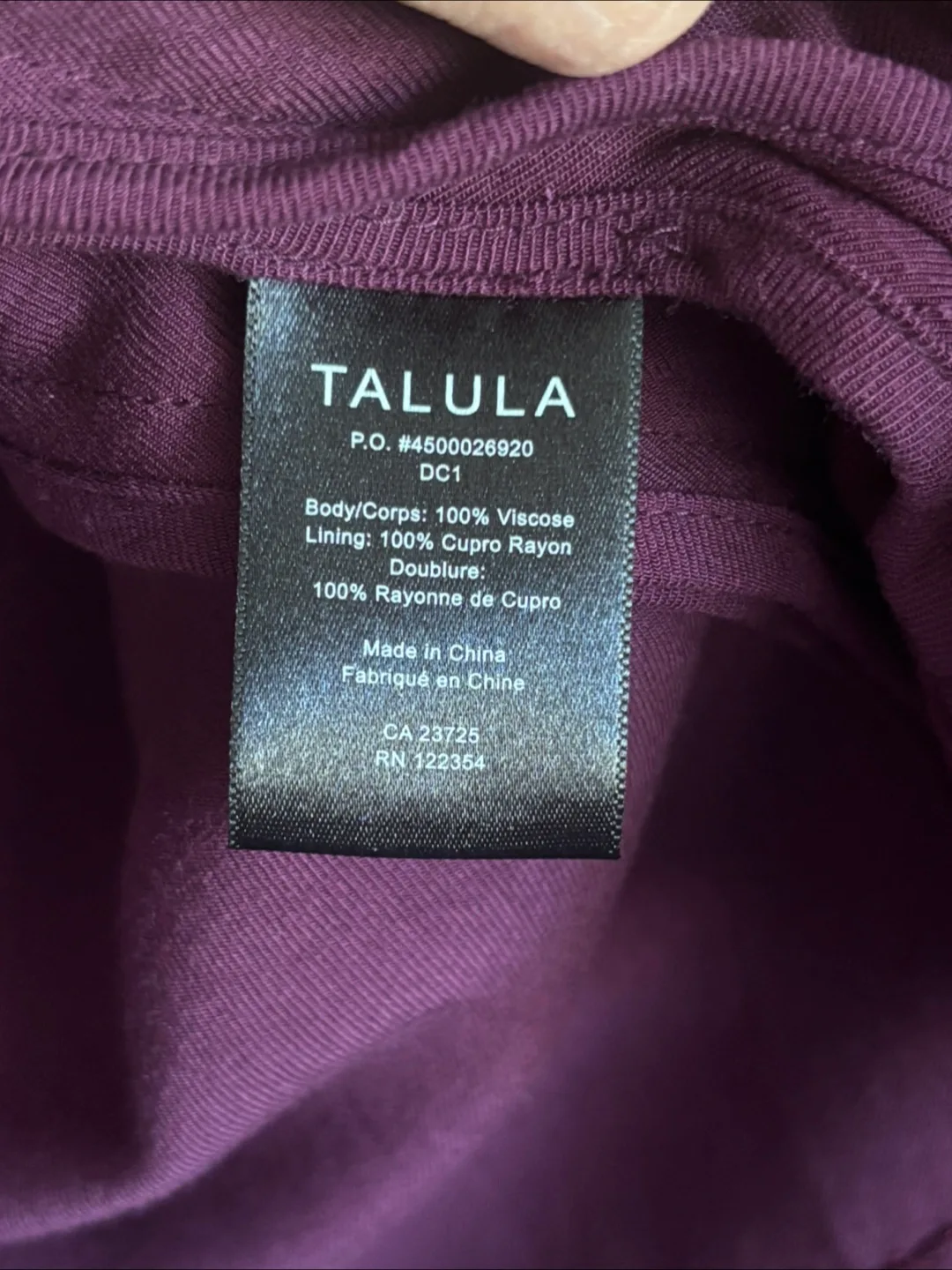 Talula Burgundy Blazer - Size 2 image indicator(6)