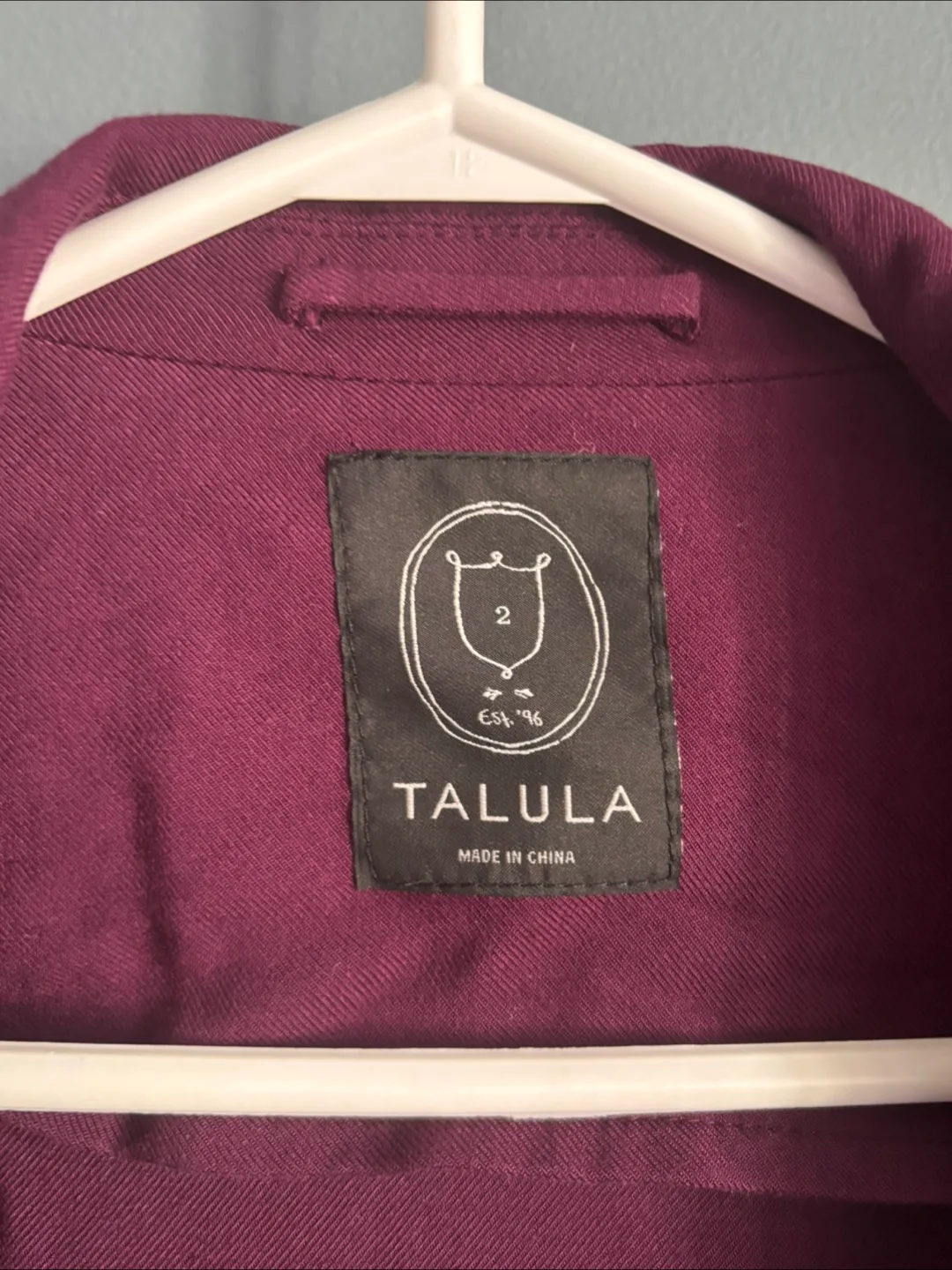 Talula Burgundy Blazer - Size 2 image indicator(7)
