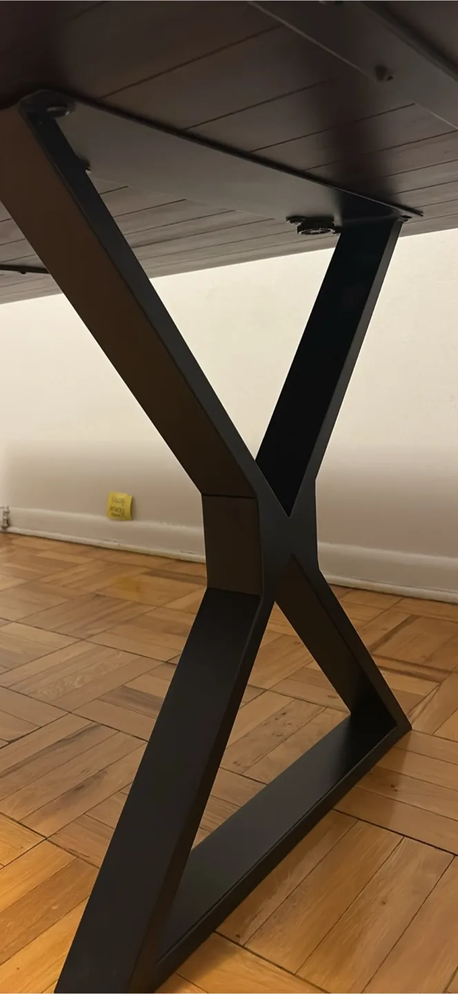 Wazo 6ft Walnut Acacia Wood Dining Table image indicator(3)