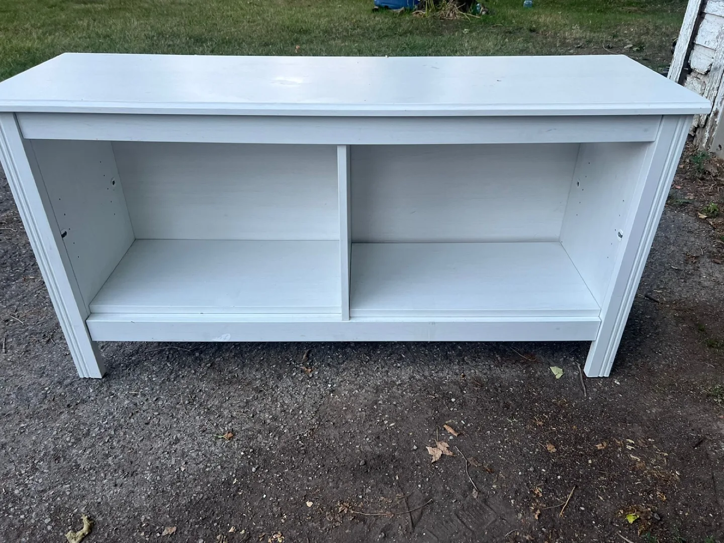White Wooden Shelf Unit thumbnail