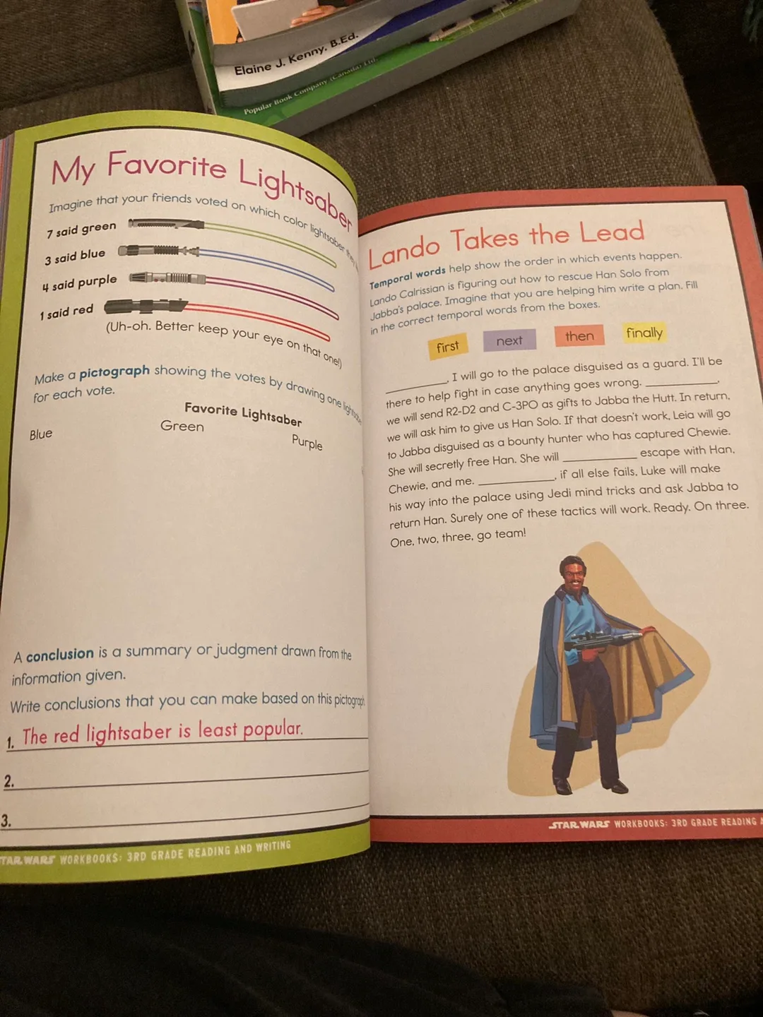 Star Wars 3rd Grade Reading and Writing Workbook image indicator(2)