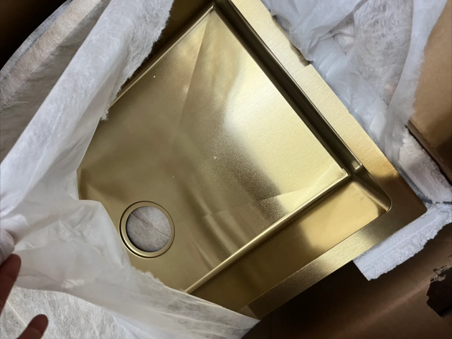 BNIB Brushed Gold Sink thumbnail