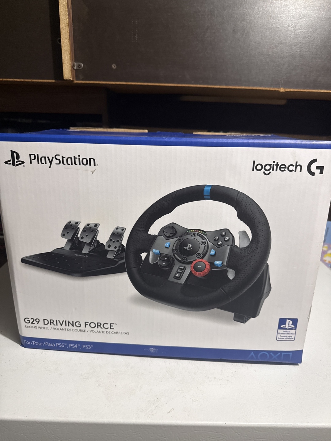 Logitech G29 Driving Force Racing Wheel for PS5/PS4/PS3