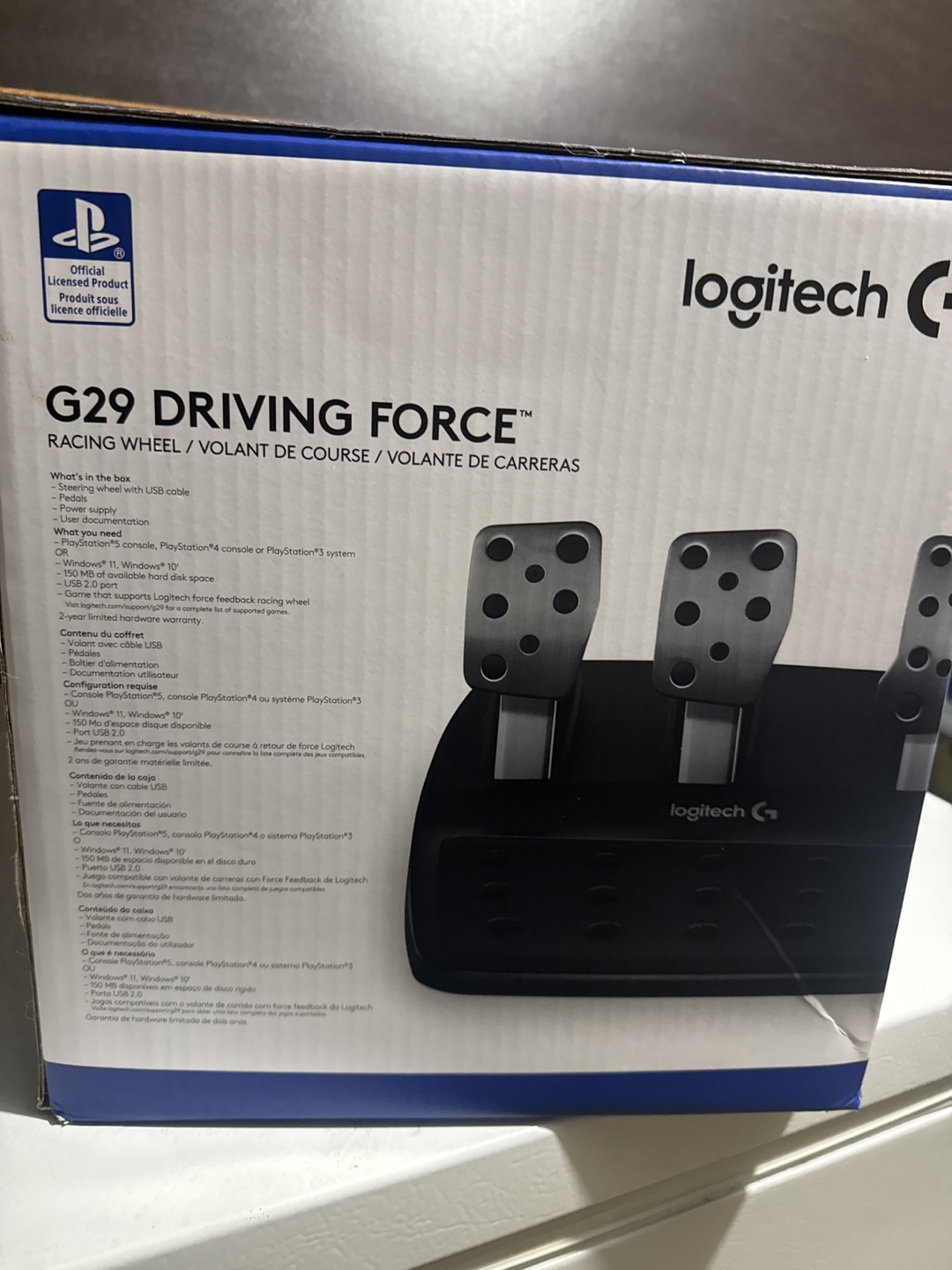 Logitech G29 Driving Force Racing Wheel for PS5/PS4/PS3 - photo 2