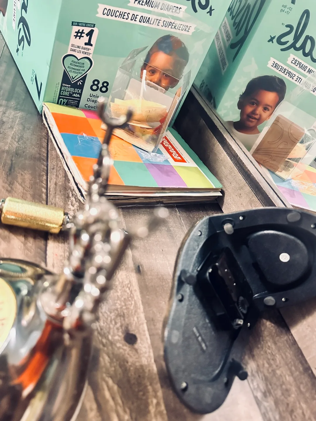 Vintage Style Table Clock and phone image indicator(7)