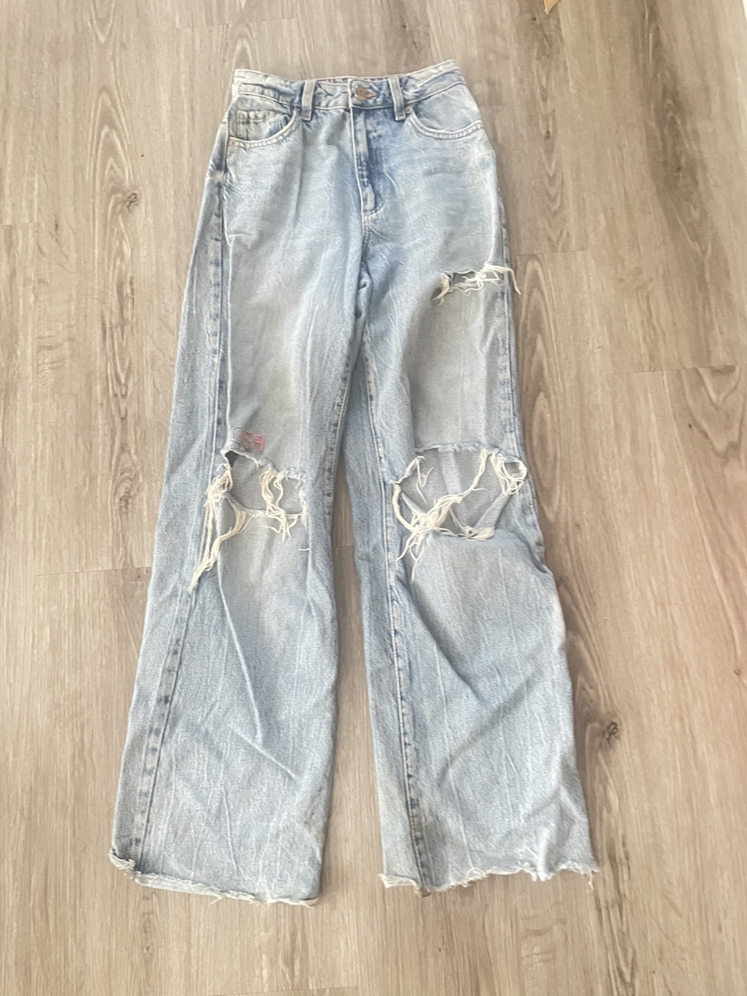 garage denim hand embroidered jeans - photo 2