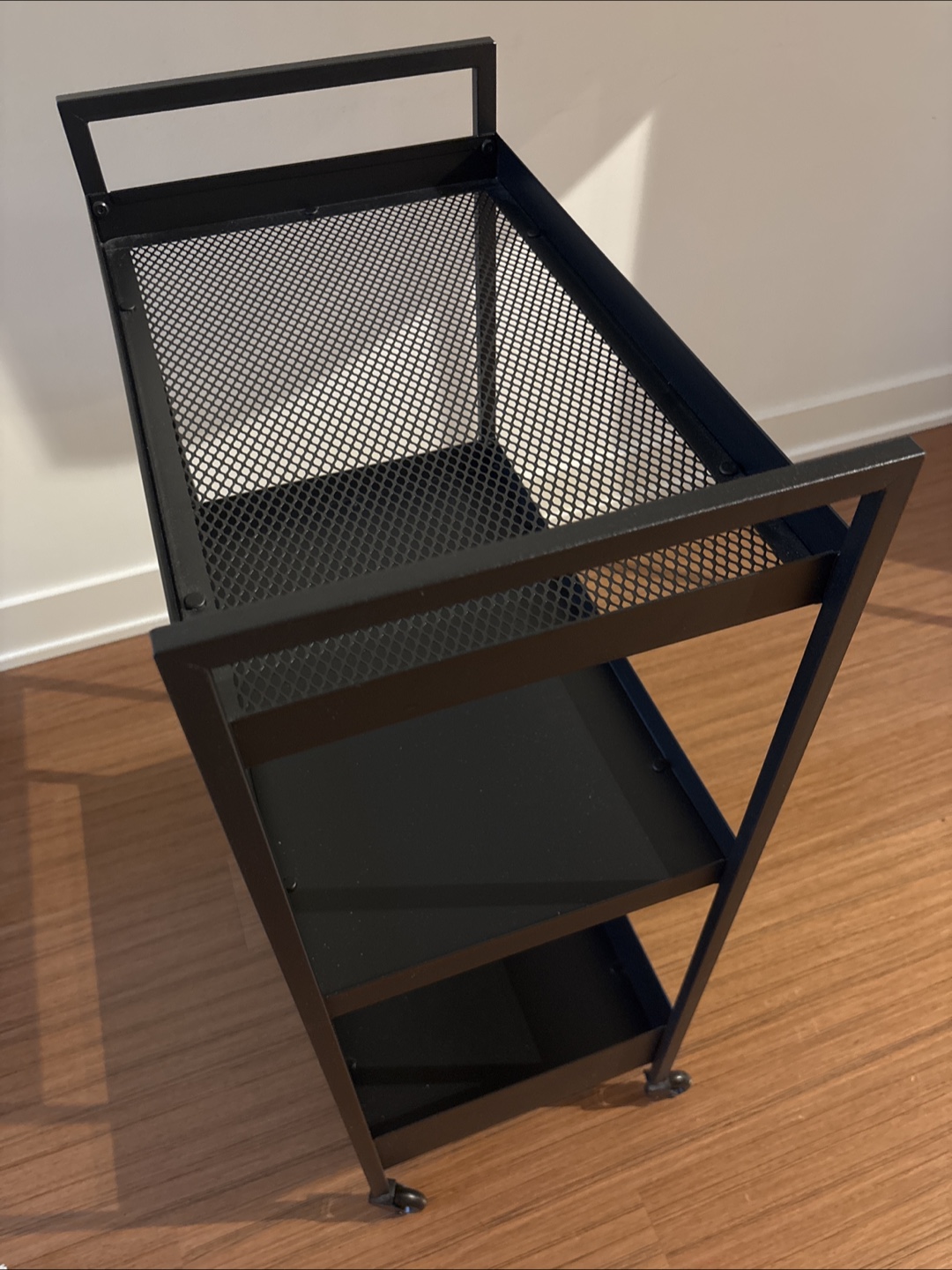 Black Metal Rolling Cart - photo 2