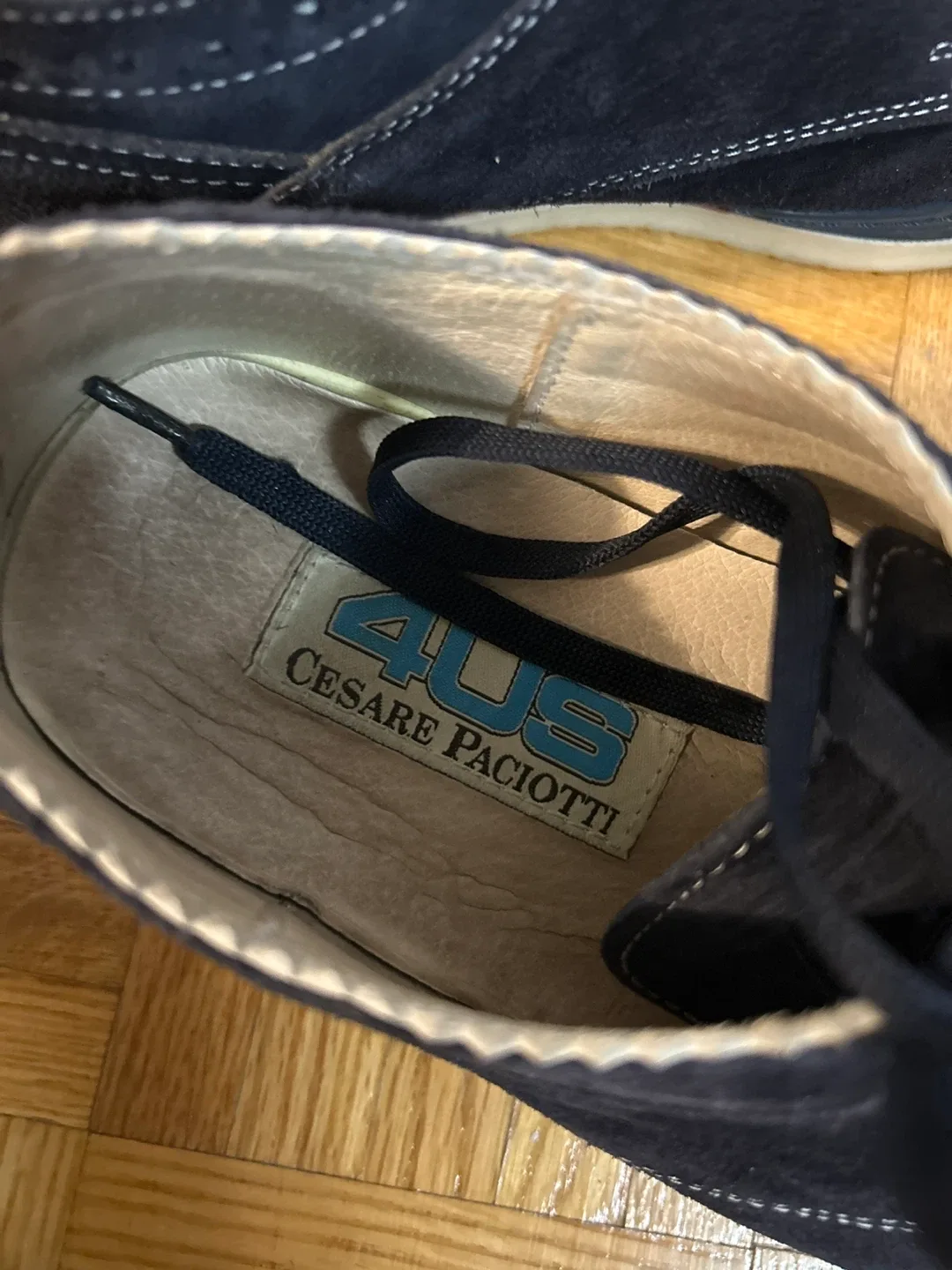 Cesare Paciotti 4US Blue Suede Shoes image indicator(4)