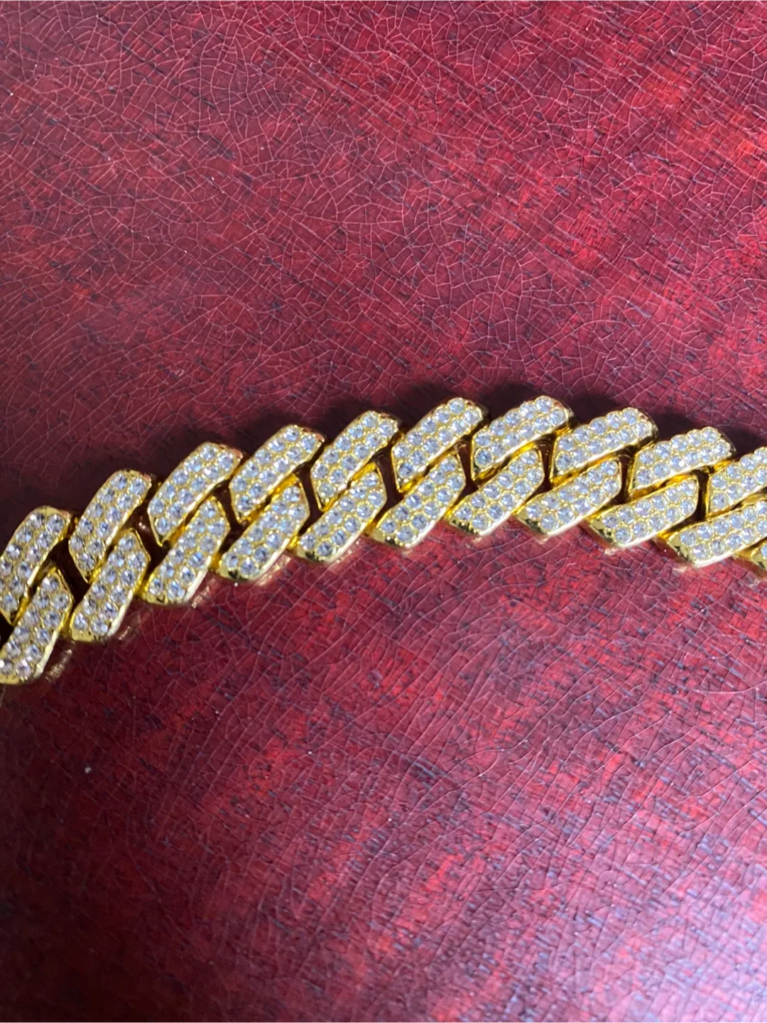 Gold & Diamond Cuban Link Chain image indicator(2)